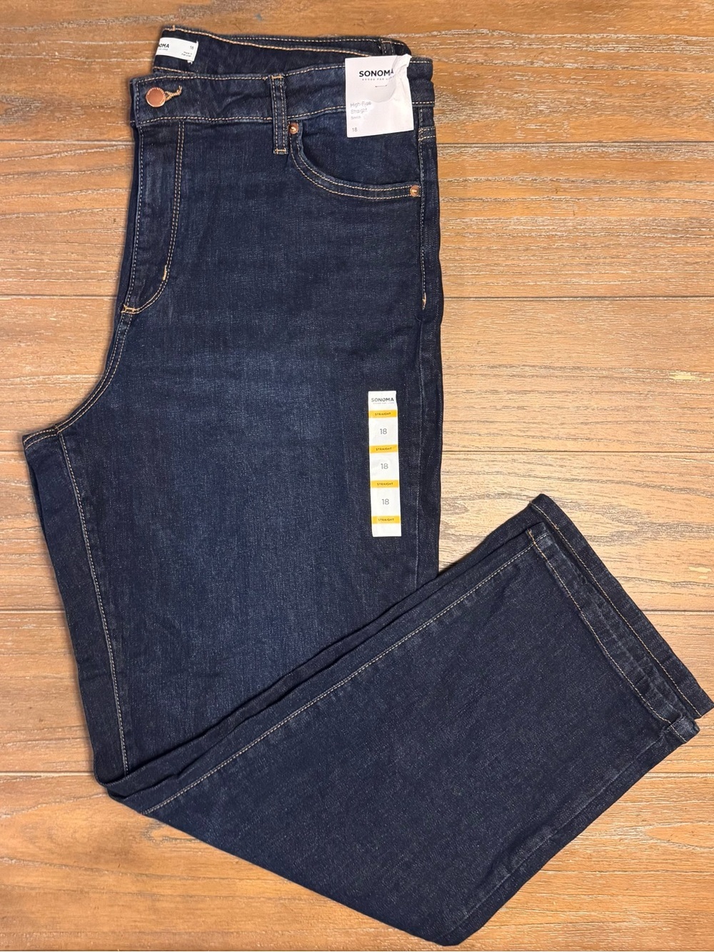 Sonoma Straight Jeans in Deep Indigo Blue #59